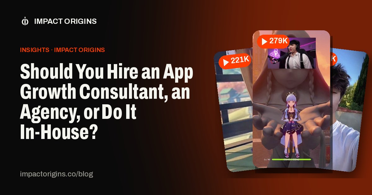 Should You Hire an App Growth Consultant, an Agency, or Do It In-House?