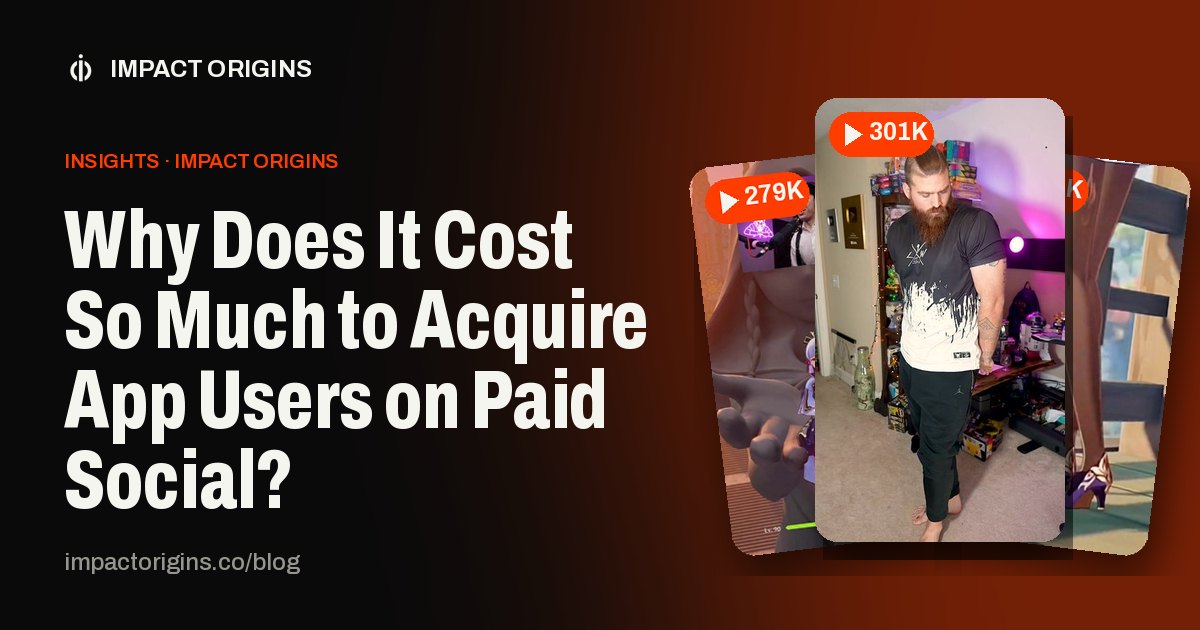 Why Does It Cost So Much to Acquire App Users on Paid Social?