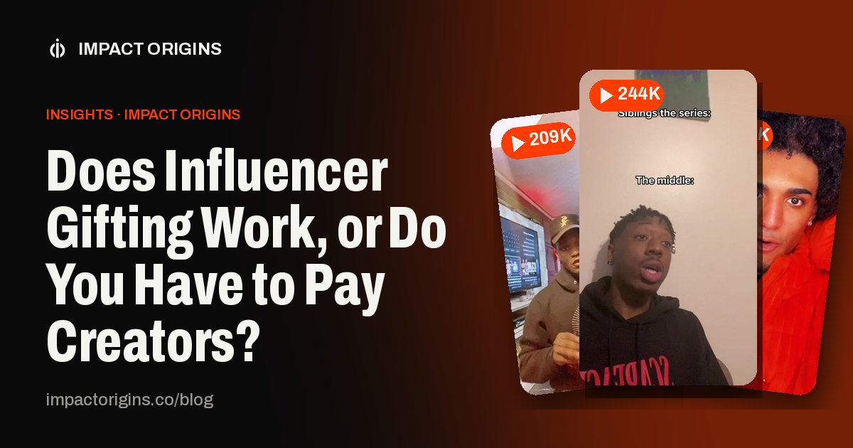 Does Influencer Gifting Work, or Do You Have to Pay Creators?