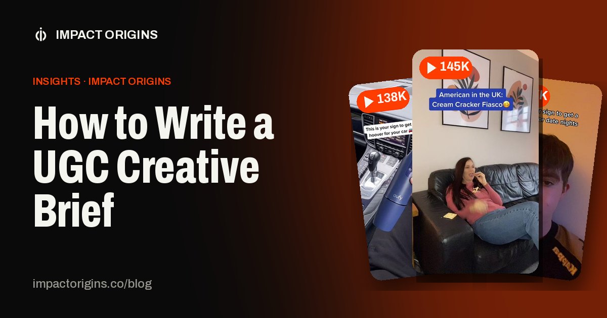 How to Write a UGC Creative Brief