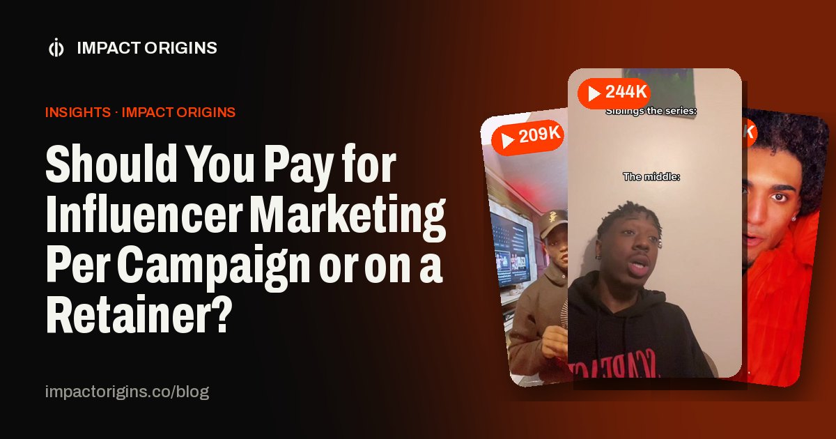 Should You Pay for Influencer Marketing Per Campaign or on a Retainer?
