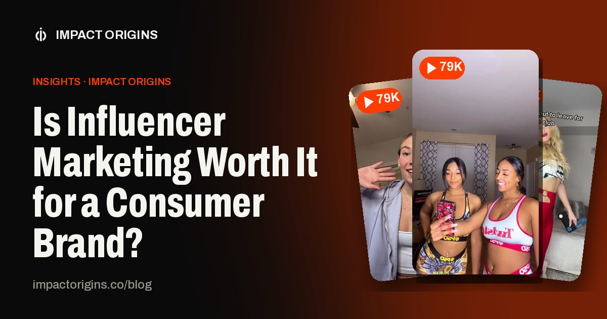 Is Influencer Marketing Worth It for a Consumer Brand?