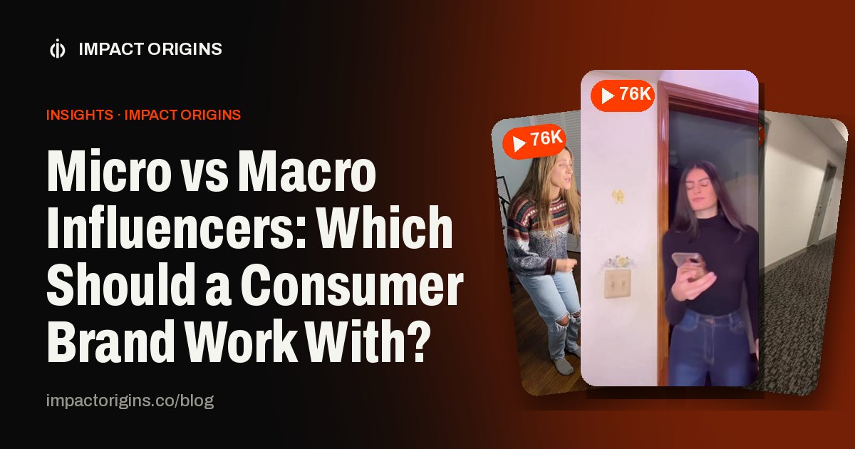 Micro vs Macro Influencers: Which Should a Consumer Brand Work With?